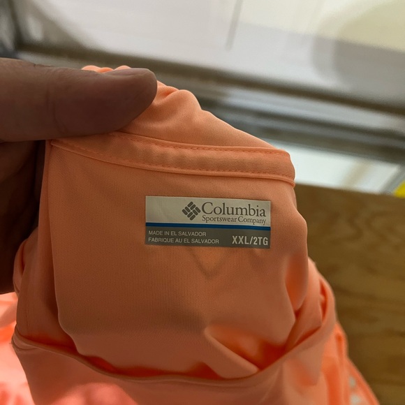 Columbia Sportswear Bright Orange Long Sleeve Shirt - Picture 2 of 2